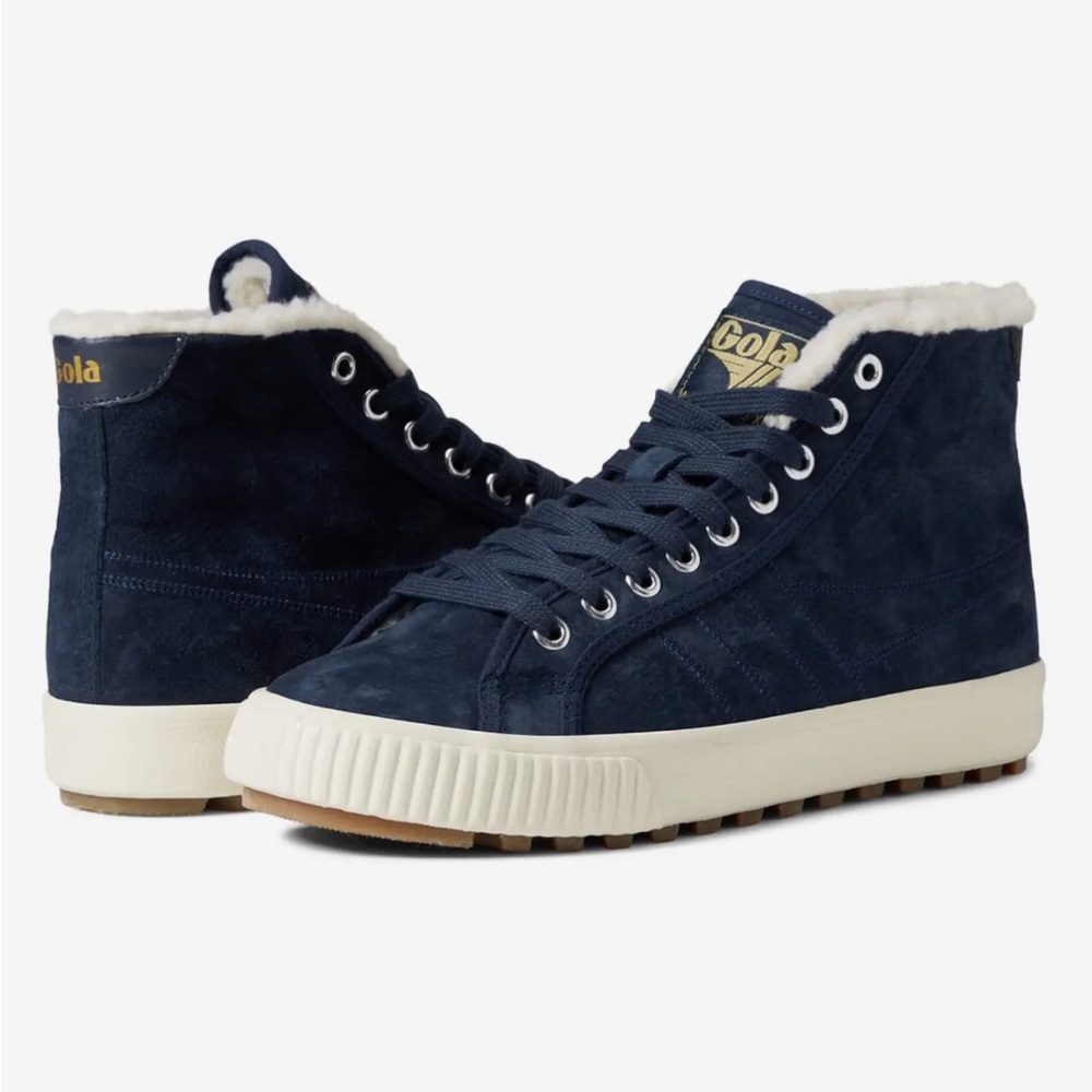 Gola Women's Lined Navy High-Top Sneakers